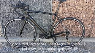 Specialized Tarmac SL4 Sport FACT 9r carbon 22Gang Shimano 105 Compact Mens DT R460 Rennrad 2018 [upl. by Stoneman]