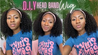 Bomb Headband Wig  Amazon  Very Cheap Wig Review [upl. by Elisabetta]