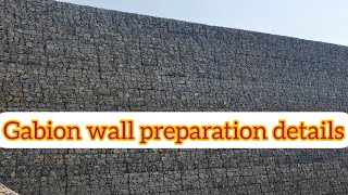 gabion wall preparation details  Paramesh details [upl. by Tracee]