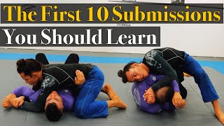 The First 10 Bjj Submissions You Should Learn [upl. by Luemas779]