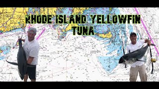 New England Yellowfin Tuna fishing  Rhode Island inside tuna trolling [upl. by Aihsak67]