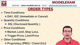 Order Types  Time Quantity Price Conditions  Share Market [upl. by Nalorac]