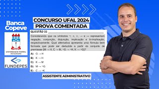 Considerando que os símbolos representam negação conjunção disjunção implicação e biimplicação [upl. by Sutsugua]