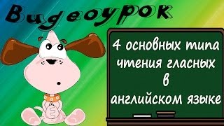 Видеоурок по английскому языку 4 основных типа чтения гласных в английском языке [upl. by Isborne568]