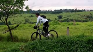 MTB Down Trail  Chased by DJI Spark Drone [upl. by Daryle]