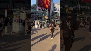 Going to Dundas square toronto Downtown short youtubeshort [upl. by Anwahsar]