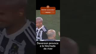 Deverson provocando a la hinchada de riverplate copalibertadores [upl. by Kho]