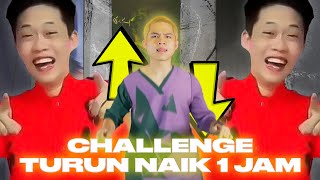 CHALLENGE JOGET TURUN NAIK 1 JAM NONSTOP NO CUT NO EDIT [upl. by Mandle818]