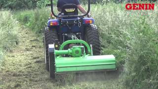 GENIN HORTICOLE  Tracteur Gyrobroyeur [upl. by Rengaw]