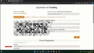 How to Upload Proof of Registration on NSFAF Portal 2024 [upl. by Gaivn136]