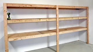 The BEST Garage Shelving  Easy One Person Project anawhite [upl. by Sidnal234]