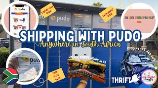 Basics of sending a parcel via Pudo in South Africa in 2024  Bulk sending hacks  Thrift Reseller [upl. by Hgalehs]