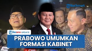 Prabowo Umumkan Formasi Kabinet Para Calon Menteri amp Wamen Merapat ke Istana Pakai Batik [upl. by Publus]