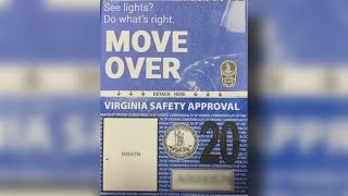 Virginia vehicle inspection stickers get makeover for 2019 [upl. by Amej746]