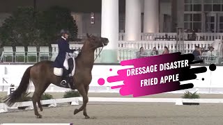 Dressage Disaster Sarah Lockmans Fried Apple  Grand Prix Dressage World Equestrian Center Ocala [upl. by Asirral]