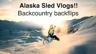 Alaska Sled Vlogs 18 4 BACKFLIPS IN A ROW 2024 Freeride Turbo R [upl. by Eintrok538]