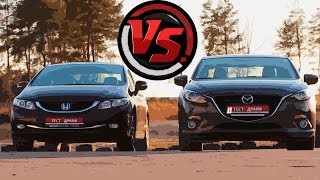 Mazda3 VS Honda Civic Сравнительный тест [upl. by Salvay683]