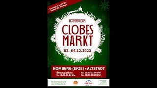 Clobesmarkt Homberg Efzequot Weihnachtsmarktquot 2022 [upl. by Ahseem462]