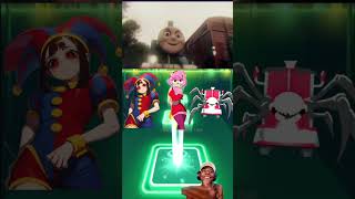 Pomni EXE vs Amy Rose EXE Sonica EXE vs Choo Choo Charles x Coffin Dance Tiles Hop shorts [upl. by Aretahs79]