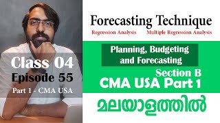 Forecasting Techniques  Planning Budgeting and Forecasting  Section B  Part 1  Episode 55 [upl. by Cristabel]