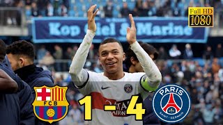 Barcelona vs PSG 1  4 II Highlights amp Goals II Champions League 2024 [upl. by Enial317]