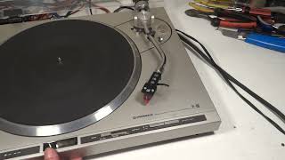 BANDEJA GIRADISCOS TORNAMESA TURNTABLE PIONEER PL400 JAPAN 1980 RESTAURACION P1 [upl. by Airual]