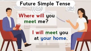 English Conversation Practice  Simple Future Tense  English Speaking Practice for Beginners [upl. by Orat]