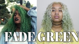 How to fade Green Hair Dye  Get Rid of SemiPermanent Hair Dye [upl. by Horter97]