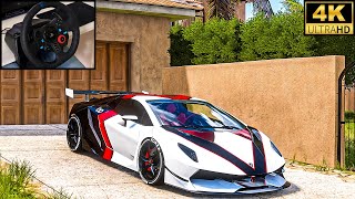 Lamborghini Sesto Elemento  Forza Horizon 5  Steering Wheel Gameplay [upl. by Barren]