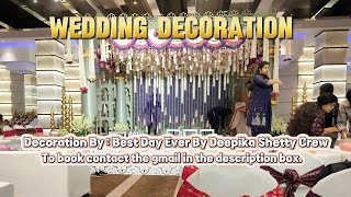 Wedding Decoration 💗 Decoration Cinematic View Real Flower decoration ideas 💡 Dui Bhai [upl. by Ahsimat]