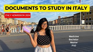 List of Documents you need to Study in Italy 2024 Intake  Medicine Bachelor Master PhD [upl. by Bing]