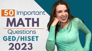 GED  HiSET Math 2023  Pass the TEST [upl. by Martha]