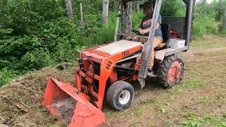 Doing Some Landscaping With A Vintage CASE 644 Loader Garden Tractor [upl. by Ynnhoj873]