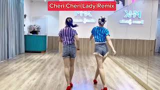 Cheri Cheri Lady Remix 2024 Linedance  Beginer [upl. by Guido570]