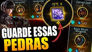 ESSAS SÃO AS MELHORES PEDRAS PARA O TIER 4  LOST ARK [upl. by Jacquelin311]