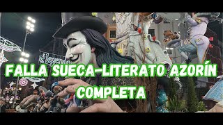 FALLAS VALENCIA 2024 entro a la falla SUECA  LITERATO AZORÍN sección especial Santaeulalia [upl. by Leonie]