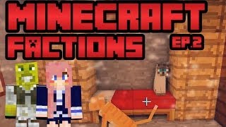 Raided by Cats  Ep 2  Minecraft Factions with Smallishbeans [upl. by Anaerol]