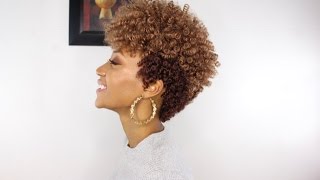 Tapered Cut Hairstyle Using Curlkalon Curls  Install  Cutting Process [upl. by Duke313]