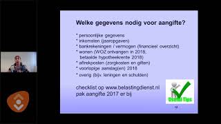 Webinar  Online Belastingaangifte [upl. by Arras]