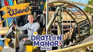 Drayton Manor The Wave FIRST RIDE amp NEW Coaster Construction Update [upl. by Enrobso]