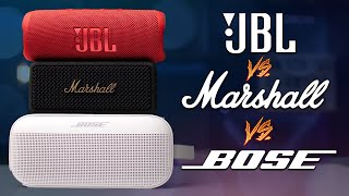 Marshall Emberton 2 VS Bose Soundlink Flex amp JBL Flip 6  Sound Test [upl. by Enail]