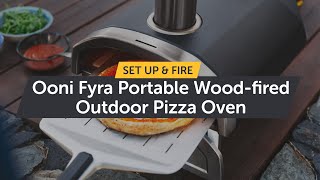 Ooni Fyra  Portable Woodfired Outdoor Pizza Oven How to Setup amp Light it [upl. by Darum]