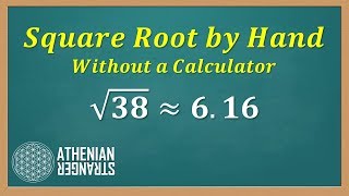 Find Square Root by Hand without Calculator [upl. by Ahsoek]