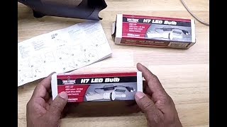 4800 Lumen Cree LED H7 Bulb installation 1010810109 [upl. by Olivia]