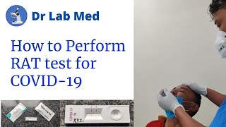 Rapid Antigen Test for Covid19  Procedure explained using Nasopharyngeal Swab [upl. by Tlihcox672]