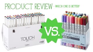 TOUCH VS COPIC Brush Tip  Which One is Better [upl. by Adnarram54]