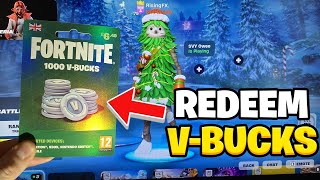 How to REDEEM VBUCKS Fortnite CARD Redeem V Bucks [upl. by Adrianne]