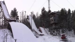 Kajaani Hyppyrimäen räjäytys Ski jump explosion 2222017 [upl. by Asennav]