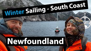 Winter on board our steel expedition sailboat  Fjords in Newfoundland Report 8 [upl. by Fradin]