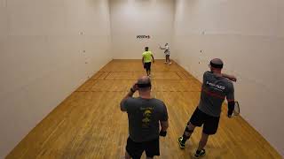 John amp David C vs David T amp DJ g2 racquetball [upl. by Ebeohp5]